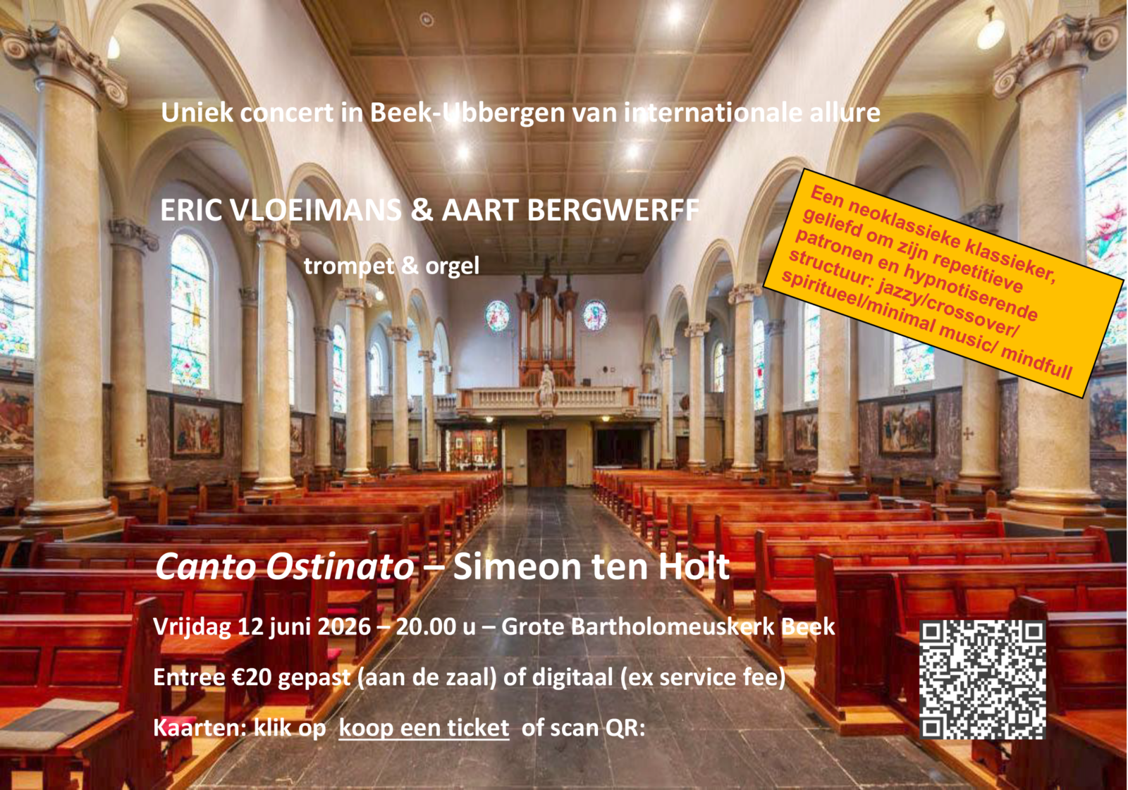 Concert: Eric Vloeimans & Aart Bergwerff